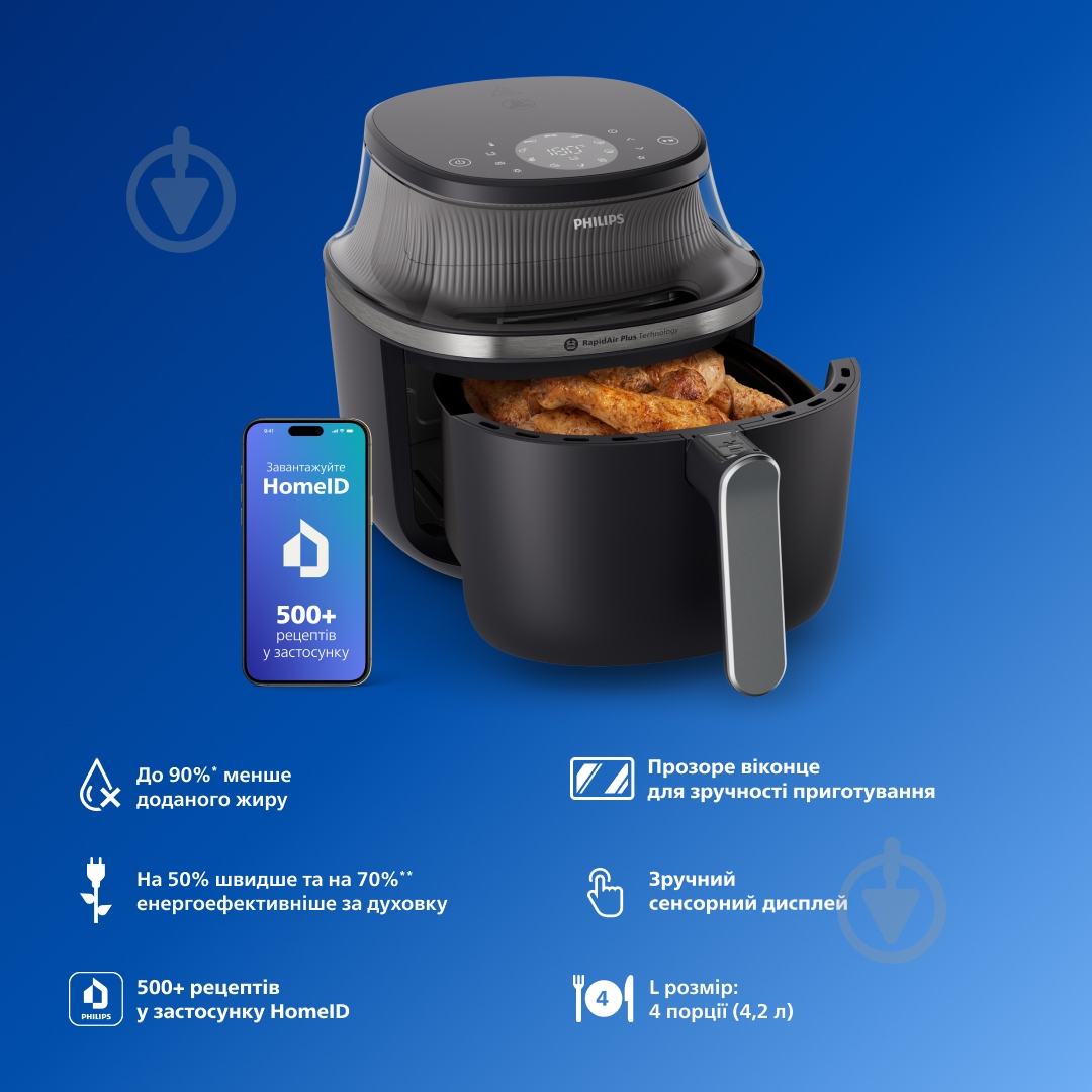 ВИТРИНА! Мультипечь Philips Airfryer 3000 Series NA321/00 - фото 3