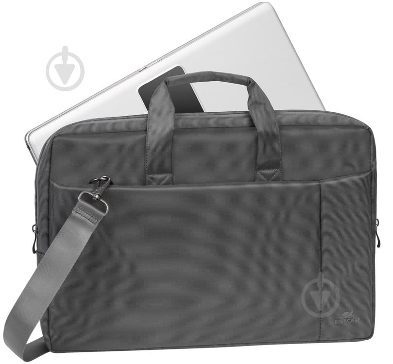 Сумка для ноутбука RivaCase 8251 17.3" grey (8251 (Grey)) - фото 2