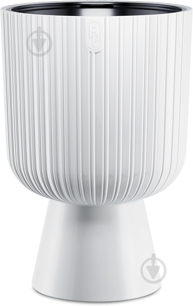 Горщик для квітів пластик Keli Mika 30 круглий білий 5,5 л Form Plastic - фото 1 Горщик для квітів пластик Keli Mika 30 круглий білий 5,5 л Form Plastic - фото 1