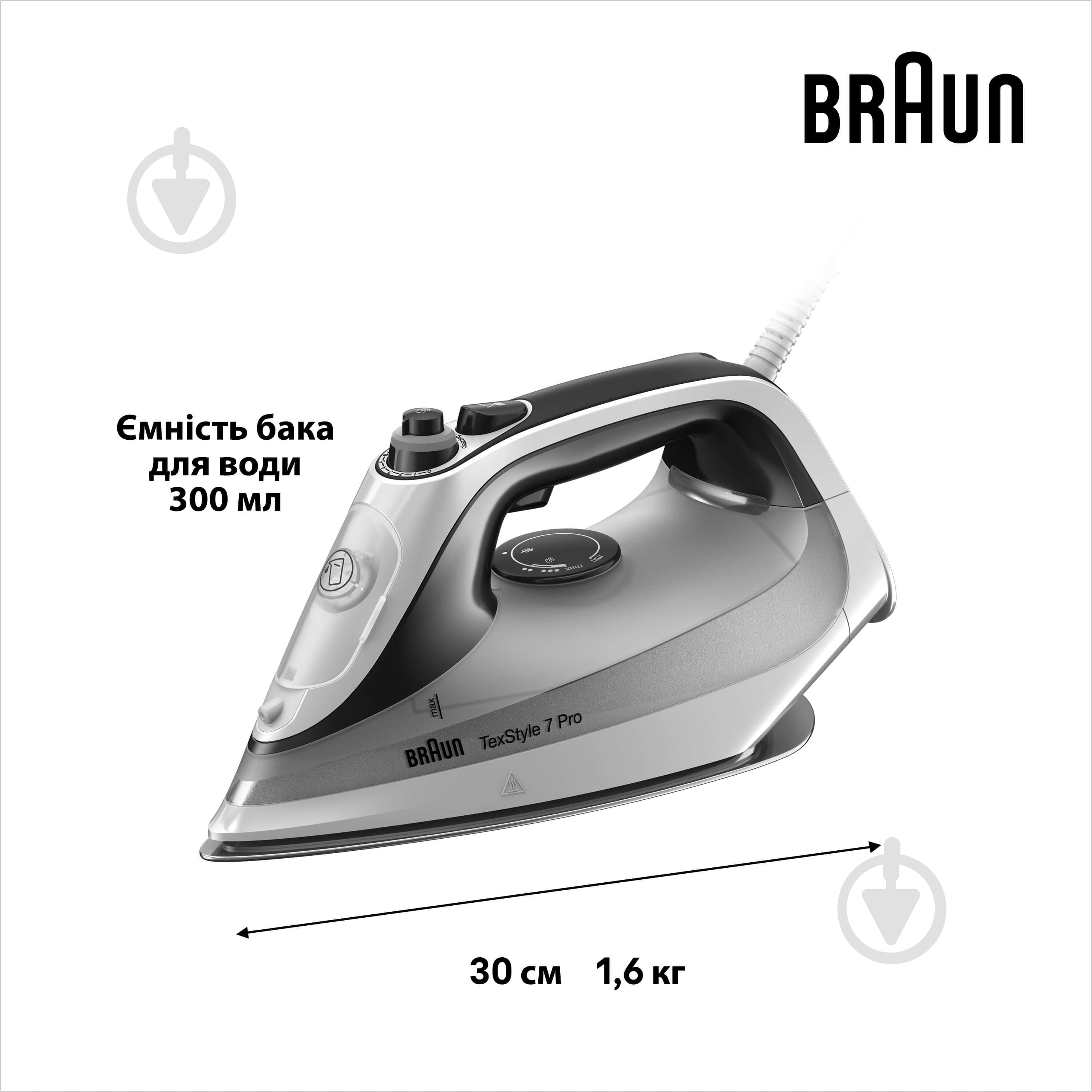 ВИТРИНА! Утюг Braun SI7149WB TexStyle 7 Pro - фото 7