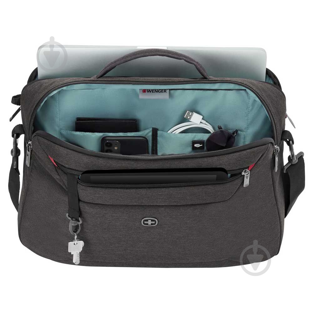 Сумка-рюкзак Wenger MX Commute 16" grey (611640) - фото 4 Сумка-рюкзак Wenger MX Commute 16" grey (611640) - фото 4