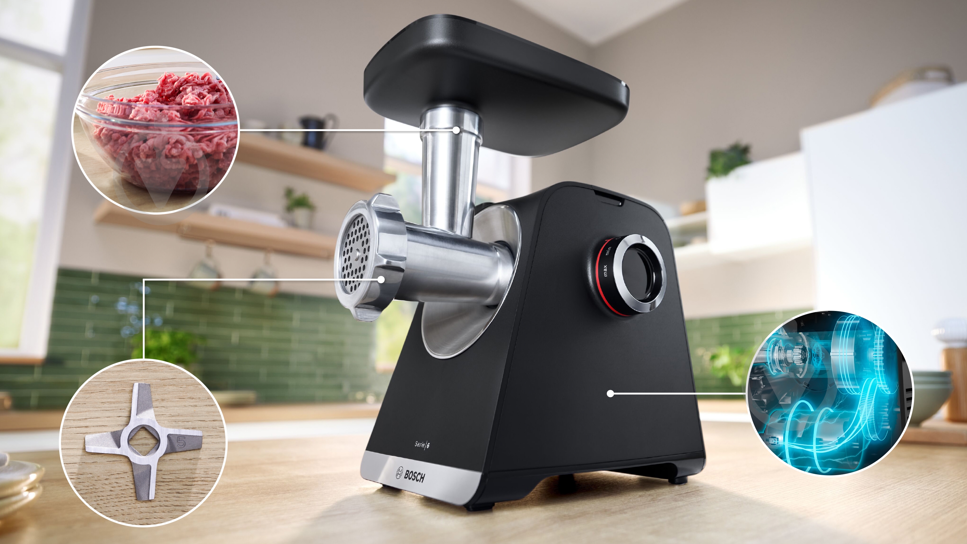 ВИТРИНА! Мясорубка Bosch MultiPower Серия 6 MFWS682B - фото 7