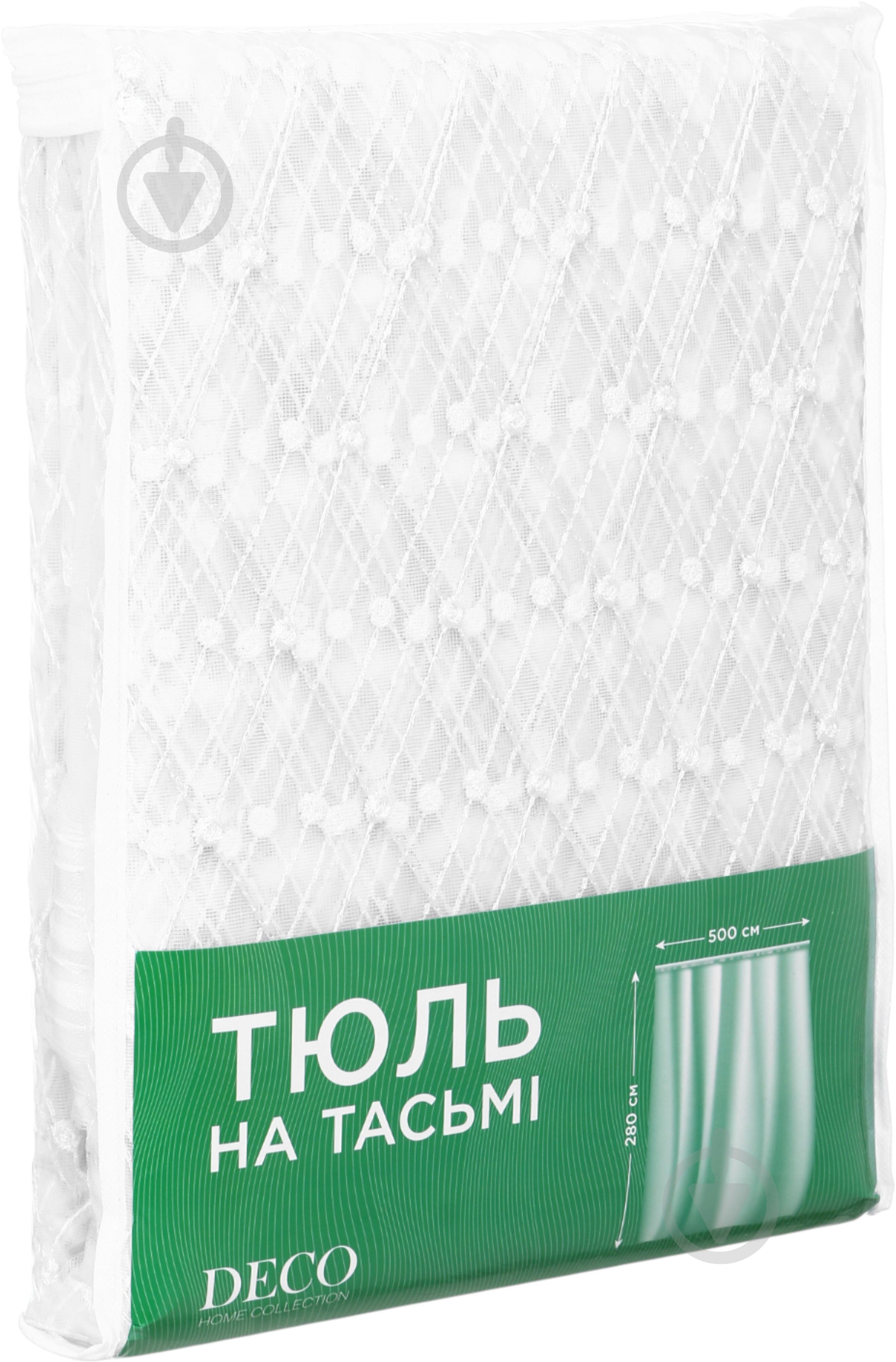 Тюль на тесьме 500х280 белая 9203 Deco - фото 5