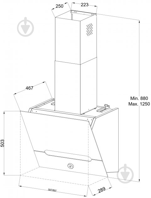 Вытяжка Zirtal GULLO 90 WH - фото 6