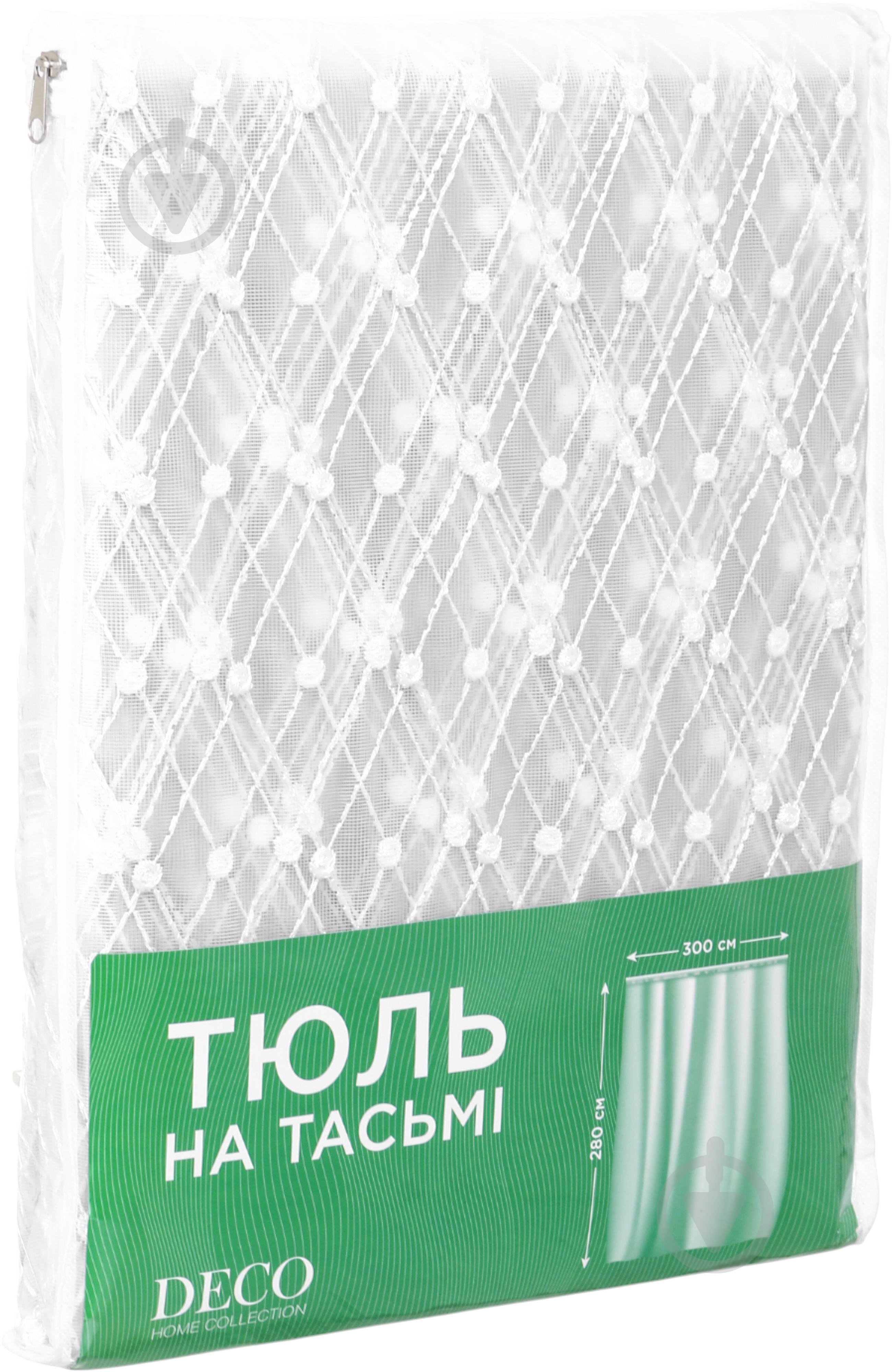 Тюль на тесьме 300х280 белая 9203 Deco - фото 5