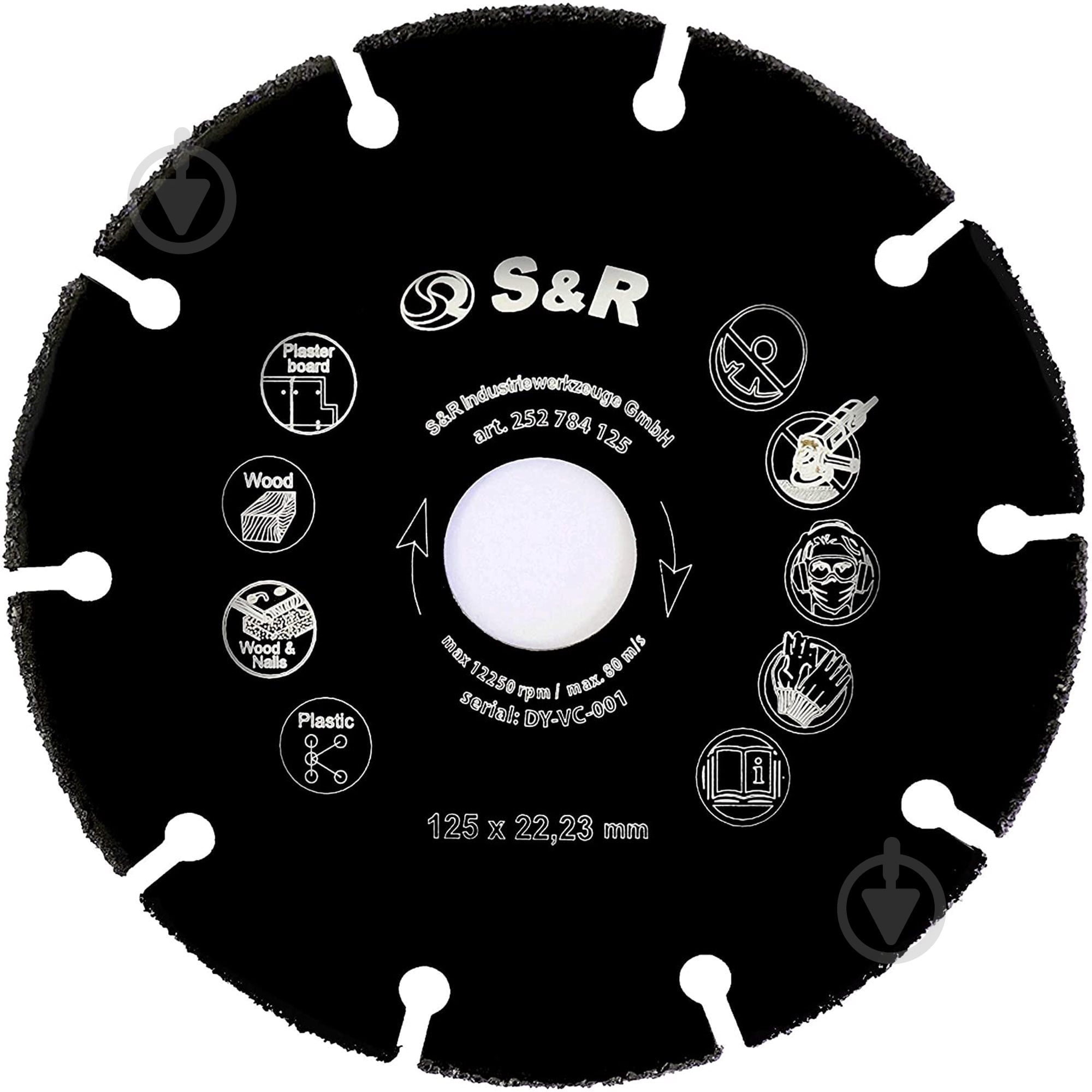 Пильный диск S&R Multi-Material 125x22,23x2,2 252784125 - фото 3