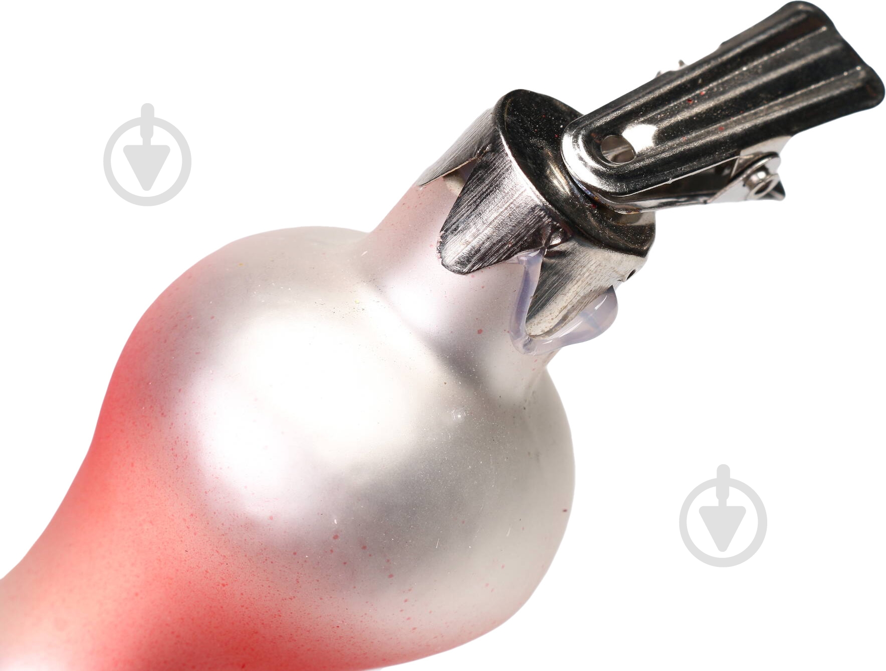 Подвеска Грибочек 9 см красный - фото 3