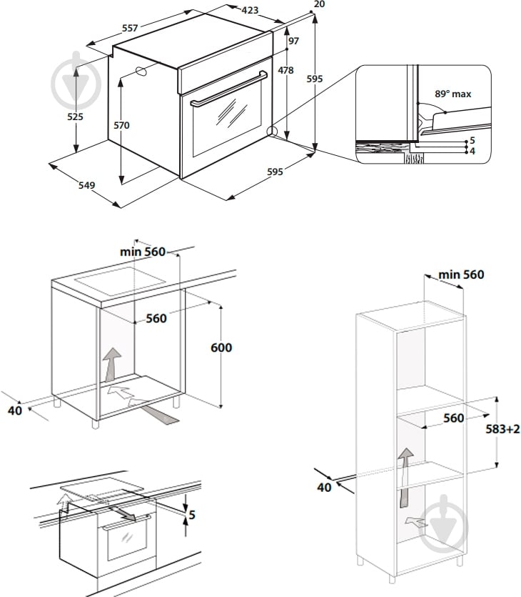 Духовой шкаф Indesit IFW 6834 IX - фото 3 Духовой шкаф Indesit IFW 6834 IX - фото 3