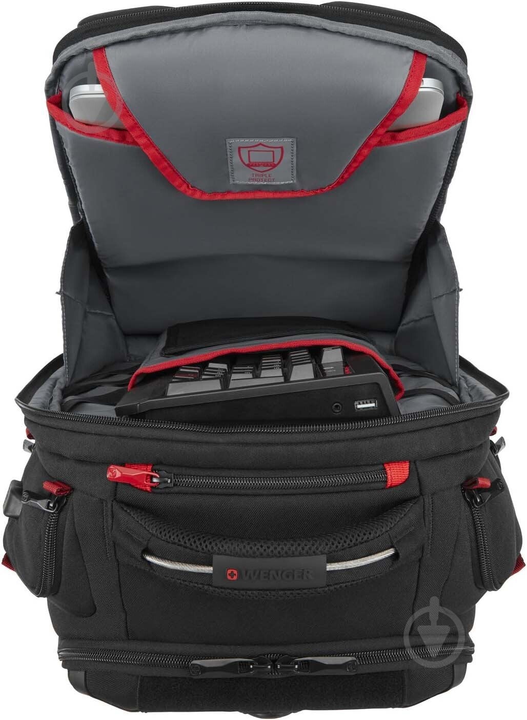 Рюкзак Wenger Tech PlayerOne 17" black (611650) - фото 10
