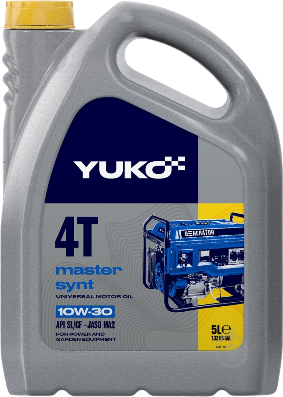 Моторное масло полусинтетическое YUKO Master Synt 4T 10W-30 5 л - фото 1 Моторное масло полусинтетическое YUKO Master Synt 4T 10W-30 5 л - фото 1