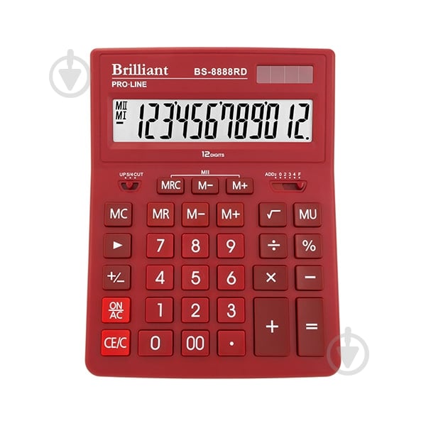 Калькулятор BS-8888RD ТМ Brilliant - фото 1 Калькулятор BS-8888RD ТМ Brilliant - фото 1