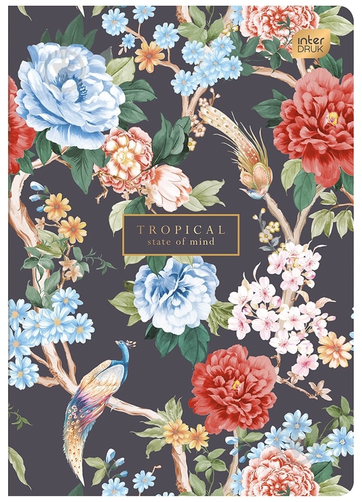 Тетрадь А5 80 л. клетка евро-формат Soft Touch InterDRUK - фото 1