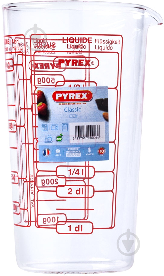 Мерная кружка Pyrex Classic 0.5 л (888B000) - фото 1