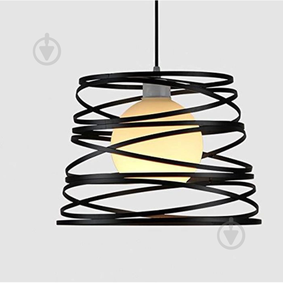 Подвес Focus Light 1x60 Вт E27 черный матовый 9174/1 - фото 1
