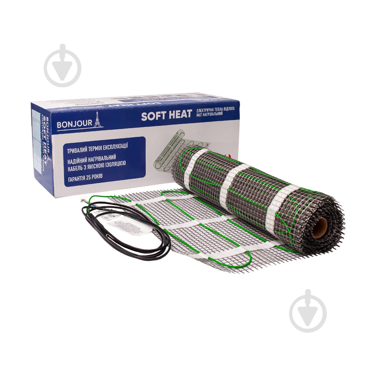 Нагревательный мат Bonjour Soft Heat EcoPRO-375-2.5/150 W/m2 з терморегулятором RTP - фото 2