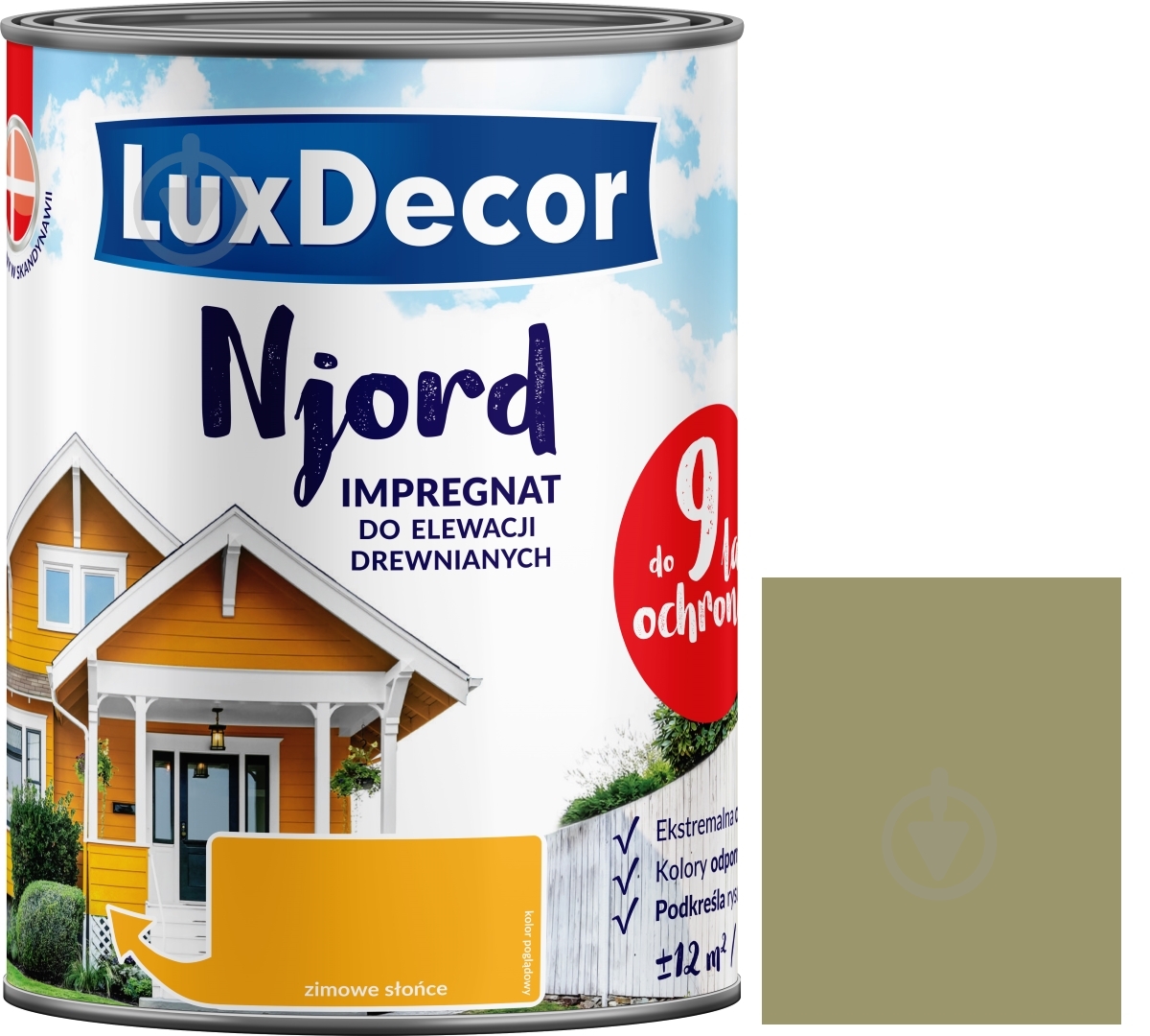 Імпрегнат LuxDecor Njord Сушений кріп мат 0,75 л 0,9 кг - фото 1