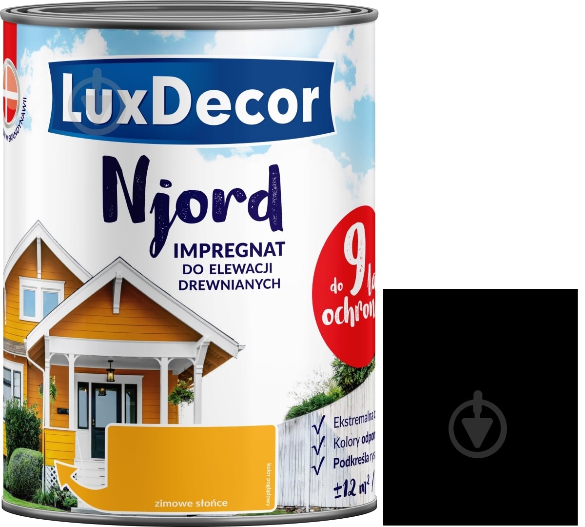 Імпрегнат LuxDecor Njord Полярна ніч мат 2,5 л 2,75 кг - фото 1 Імпрегнат LuxDecor Njord Полярна ніч мат 2,5 л 2,75 кг - фото 1