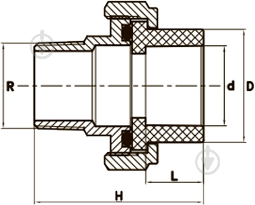 Муфта FADO S.r.l НР 20x1/2 ПП PPS21 - фото 2