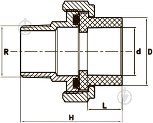 Муфта FADO S.r.l НР 32x1 ПП PPS23 - фото 2