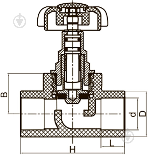 Кран вентильный FADO S.r.l 20 ПП PKV01 - фото 2 Кран вентильный FADO S.r.l 20 ПП PKV01 - фото 2