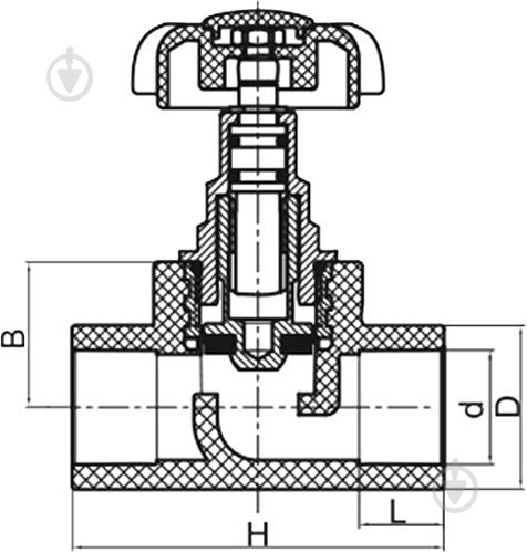 Кран вентильный FADO S.r.l 25 ПП PKV02 - фото 2 Кран вентильный FADO S.r.l 25 ПП PKV02 - фото 2