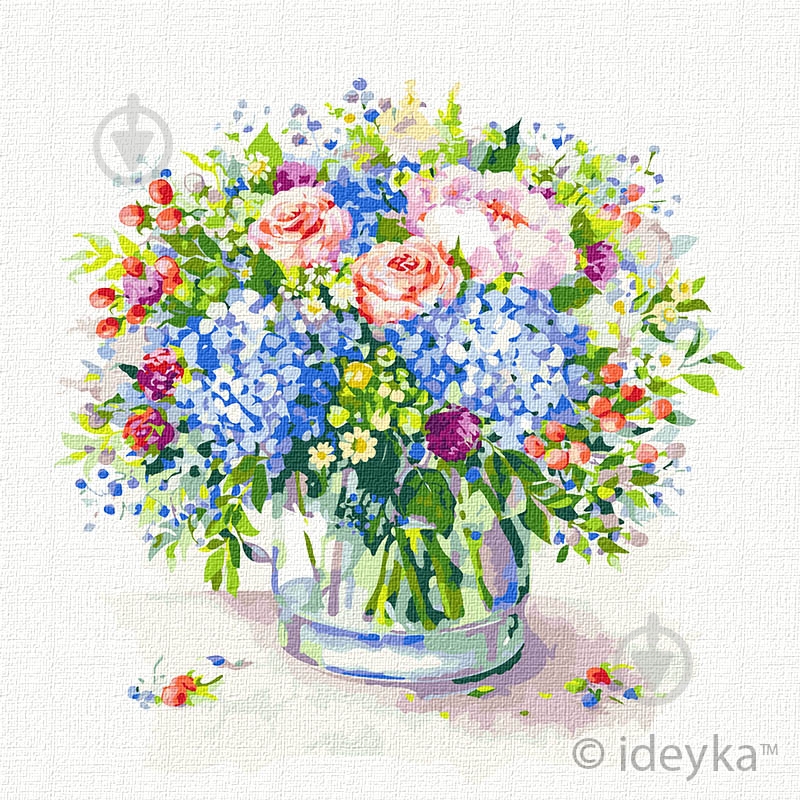 Картина по номерам Волшебная гортензия Идейка - фото 1