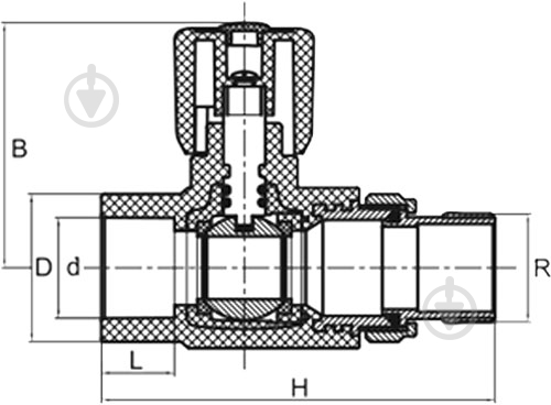 Кран радиаторный FADO S.r.l 25x3/4 ПП PRK12 - фото 2