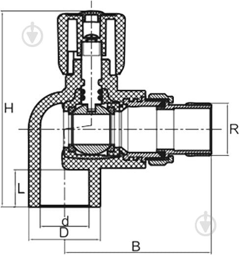 Кран радиаторный FADO S.r.l 25x3/4 ПП PRK11 - фото 2 Кран радиаторный FADO S.r.l 25x3/4 ПП PRK11 - фото 2