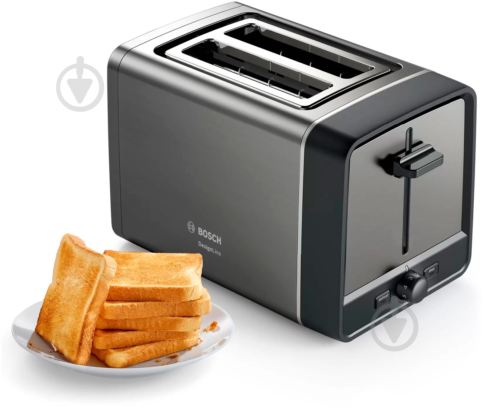 ВИТРИНА! Тостер Bosch DesignLine TAT5P425 - фото 2 ВИТРИНА! Тостер Bosch DesignLine TAT5P425 - фото 2