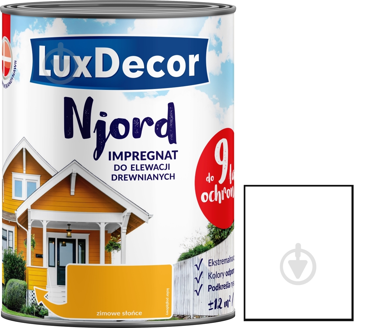 Імпрегнат LuxDecor Njord Сніг півночі мат 5 л 5,2 кг - фото 1 Імпрегнат LuxDecor Njord Сніг півночі мат 5 л 5,2 кг - фото 1