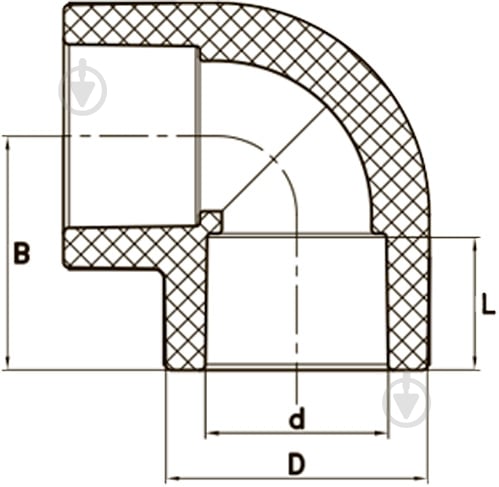 Колено FADO S.r.l 90° 32 ПП PPU03 - фото 2 Колено FADO S.r.l 90° 32 ПП PPU03 - фото 2