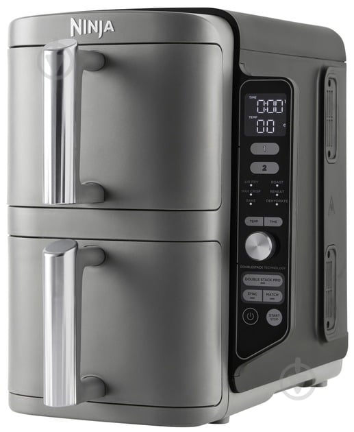 ВІТРИНА! Мультипіч NINJA Double Stack XL 2-Level Air Fryer (SL400EU) - фото 2 ВІТРИНА! Мультипіч NINJA Double Stack XL 2-Level Air Fryer (SL400EU) - фото 2