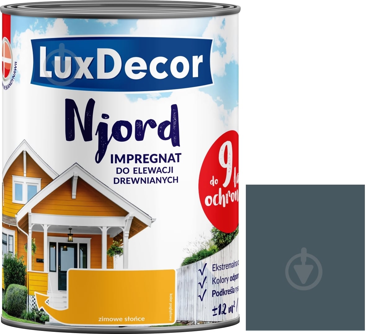 Импрегнат LuxDecor Njord Вулканическая пыль мат 5 л 5,2 кг - фото 1