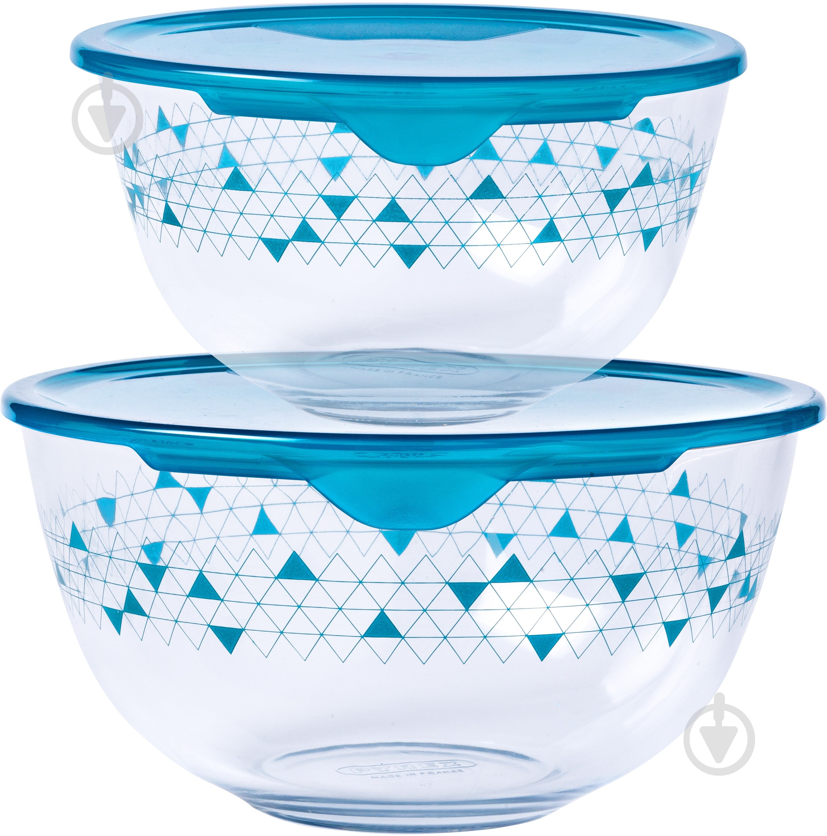 Набор мисок с крышками Pyrex Prep & Store 2 предмета (913S043) - фото 1 Набор мисок с крышками Pyrex Prep & Store 2 предмета (913S043) - фото 1