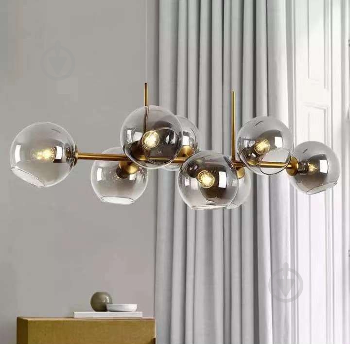 Люстра потолочная Focus Light 8x60 Вт E27 бронза WM-1046 AB - фото 1 Люстра потолочная Focus Light 8x60 Вт E27 бронза WM-1046 AB - фото 1