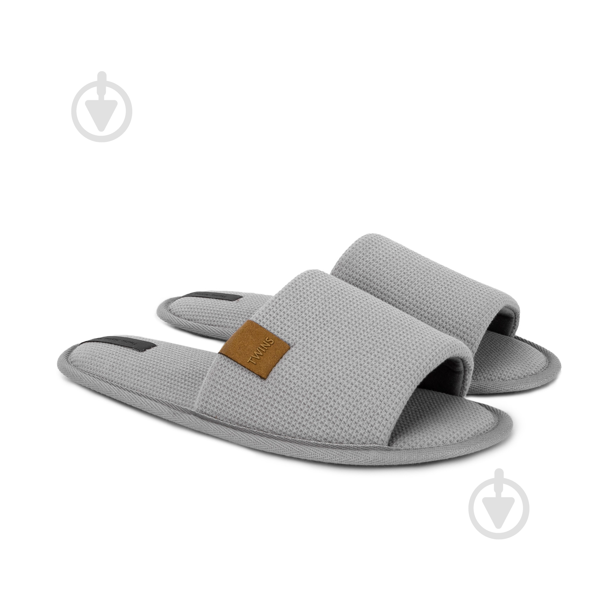 Тапки домашние Twins HS-VL вафельные PVC 14183 р.40/41 серый - фото 1 Тапки домашние Twins HS-VL вафельные PVC 14183 р.40/41 серый - фото 1