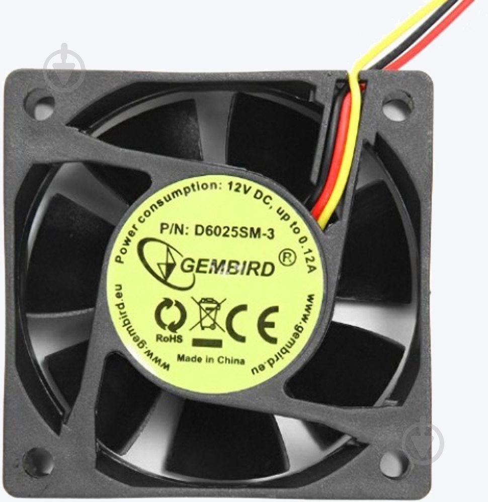 Корпусный кулер Gembird D6025SM-3 - фото 1