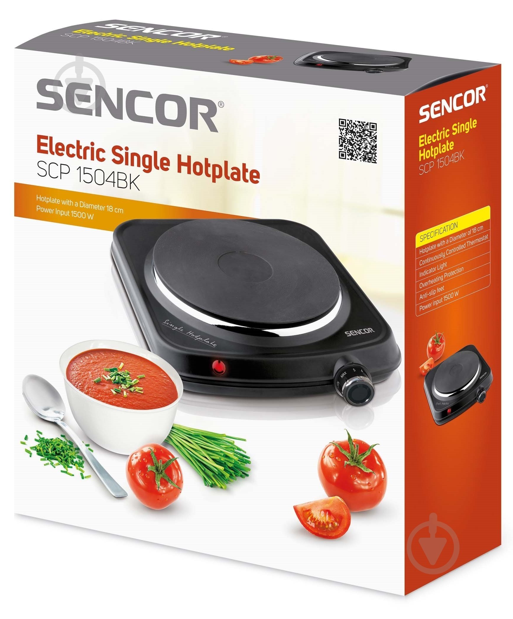 Плита електрична настільна Sencor SCP1504BK-EUE3 - фото 7