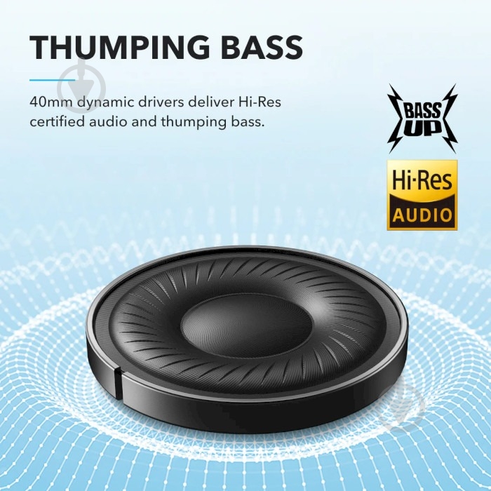 Наушники Anker SoundСore Q20i black (A3004G11) - фото 4 Наушники Anker SoundСore Q20i black (A3004G11) - фото 4