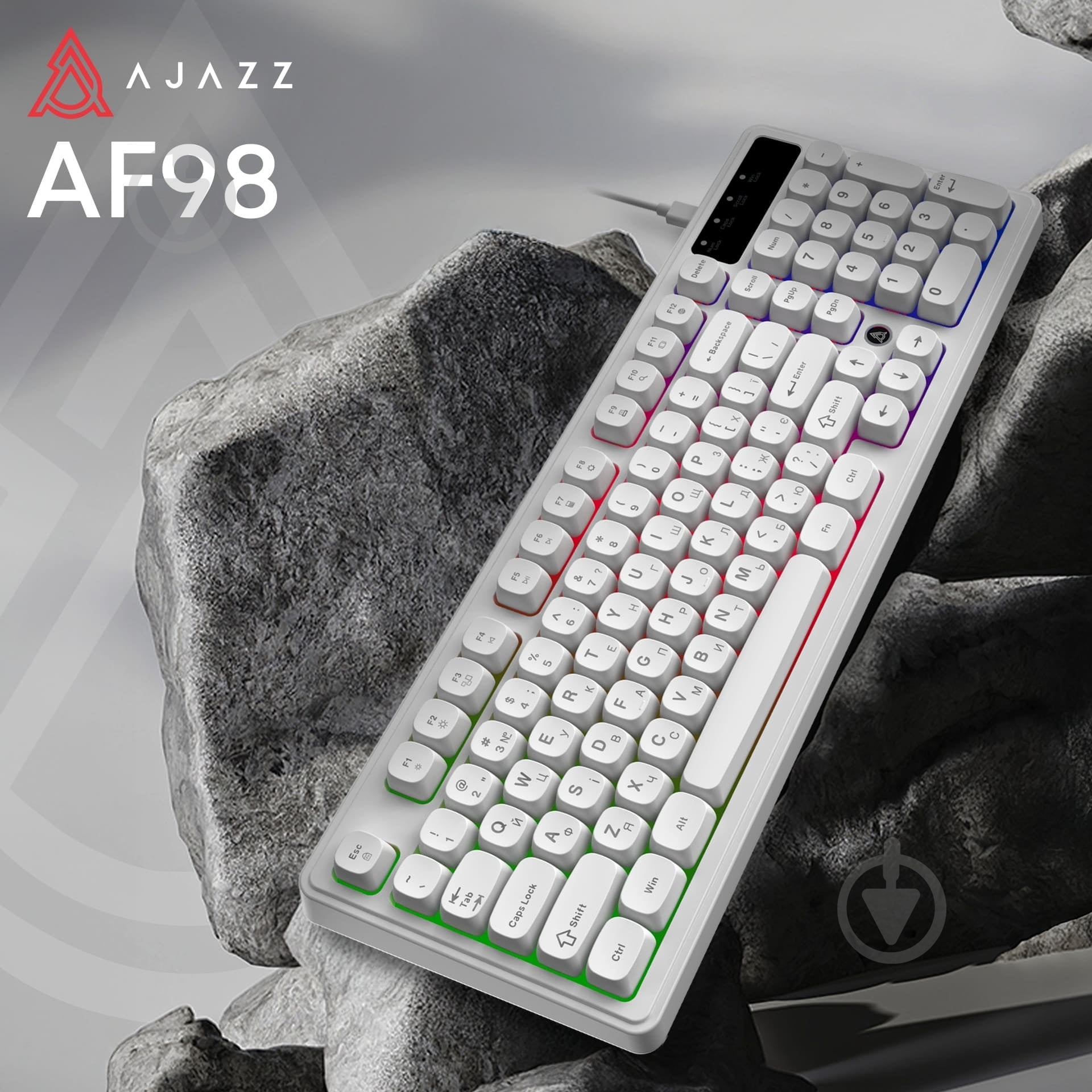 Клавиатура Ajazz AF98 (AF98-W) White - фото 6 Клавиатура Ajazz AF98 (AF98-W) White - фото 6