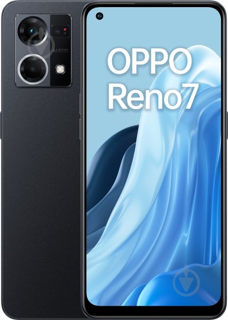 Смартфон OPPO Reno7 8/128GB cosmic black (CPH2363) - фото 1