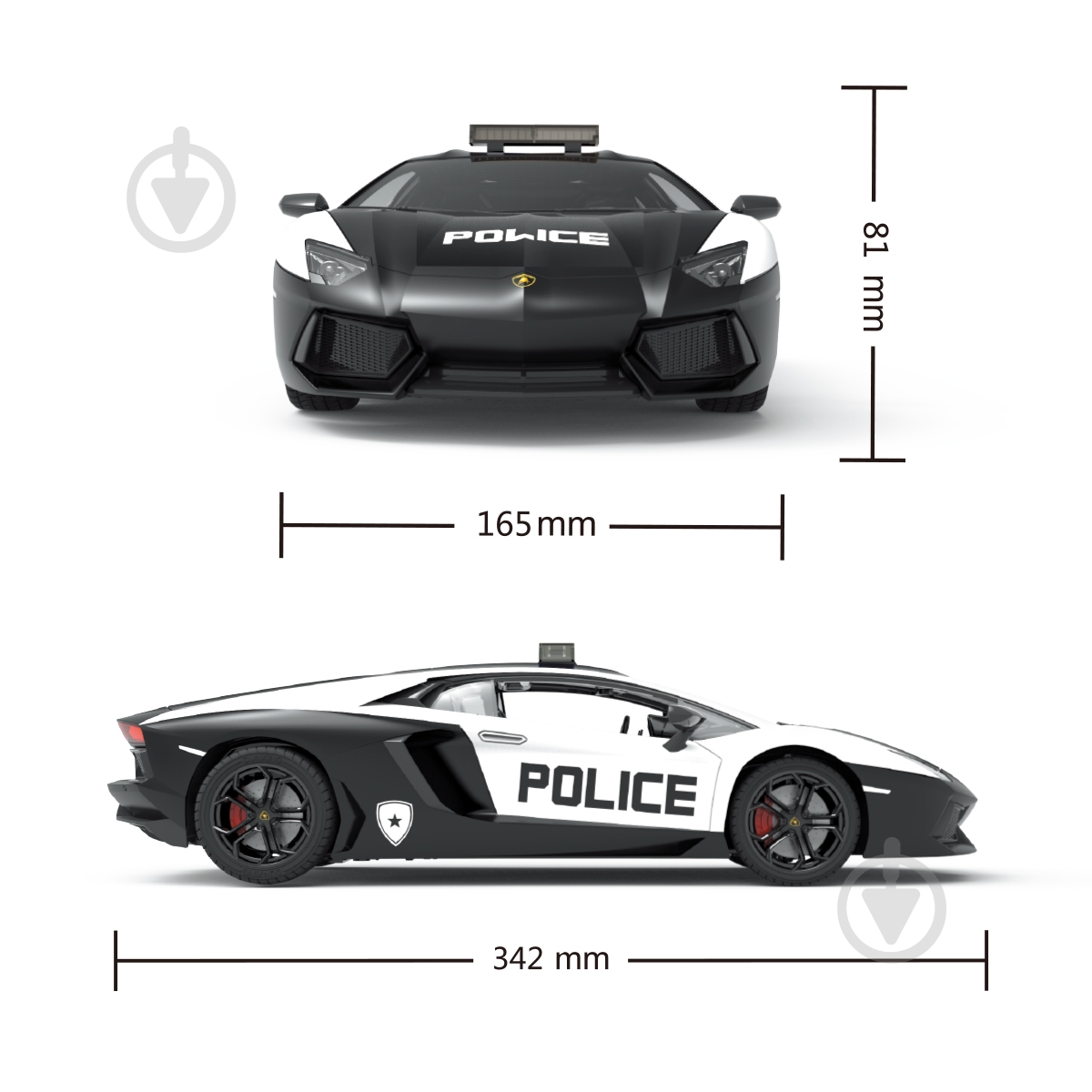 ᐉ Машинка KS Drive Lamborghini Aventador Police 2.4Ghz чорно