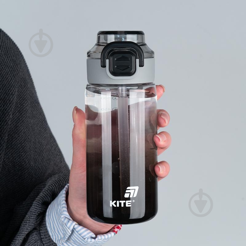 Пляшка для води KITE 1212-1 600 мл чорна - фото 4 Пляшка для води KITE 1212-1 600 мл чорна - фото 4