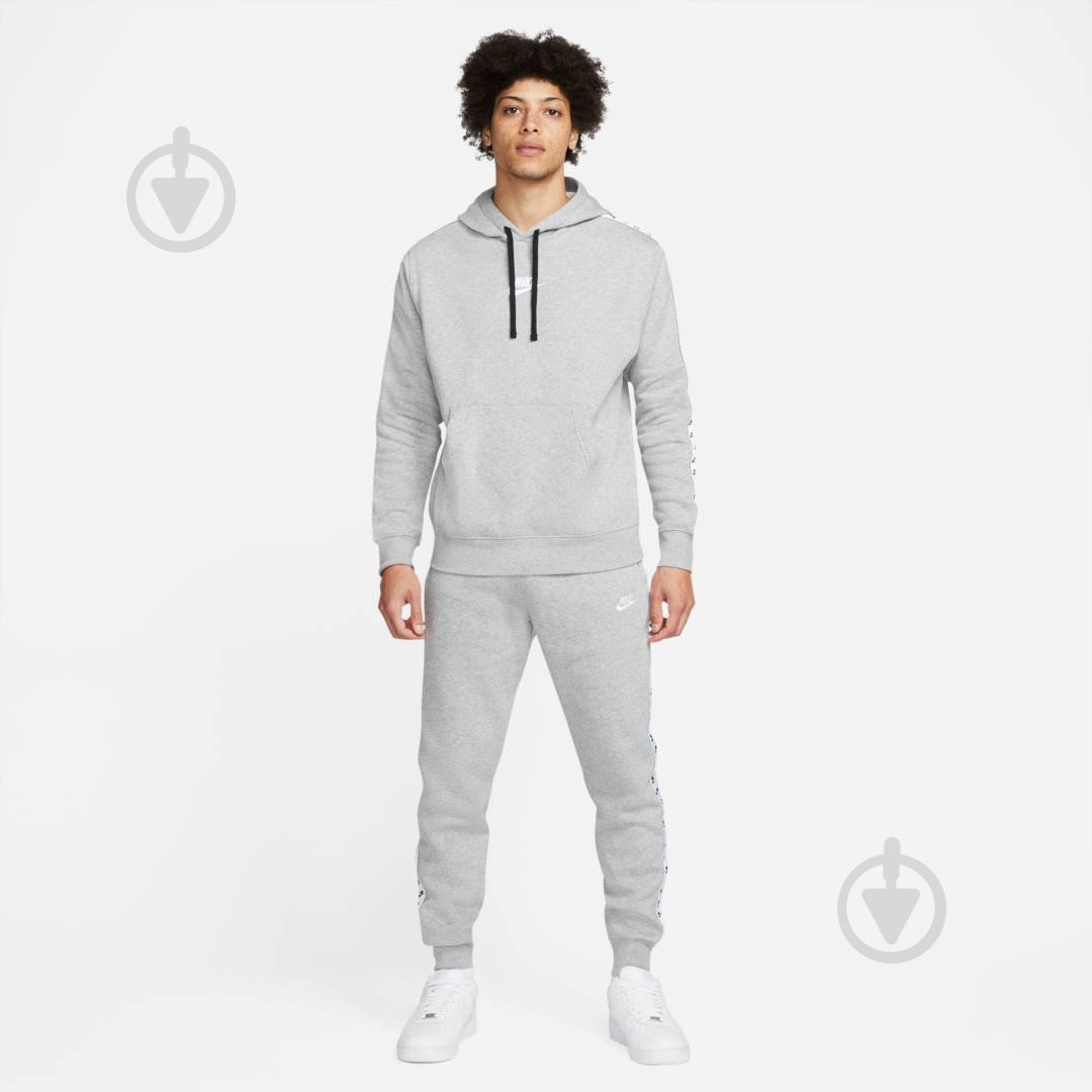 Спортивный костюм Nike M NK CLUB FLC GX HD TRK SUIT DM6838-063 р. L серый - фото 9
