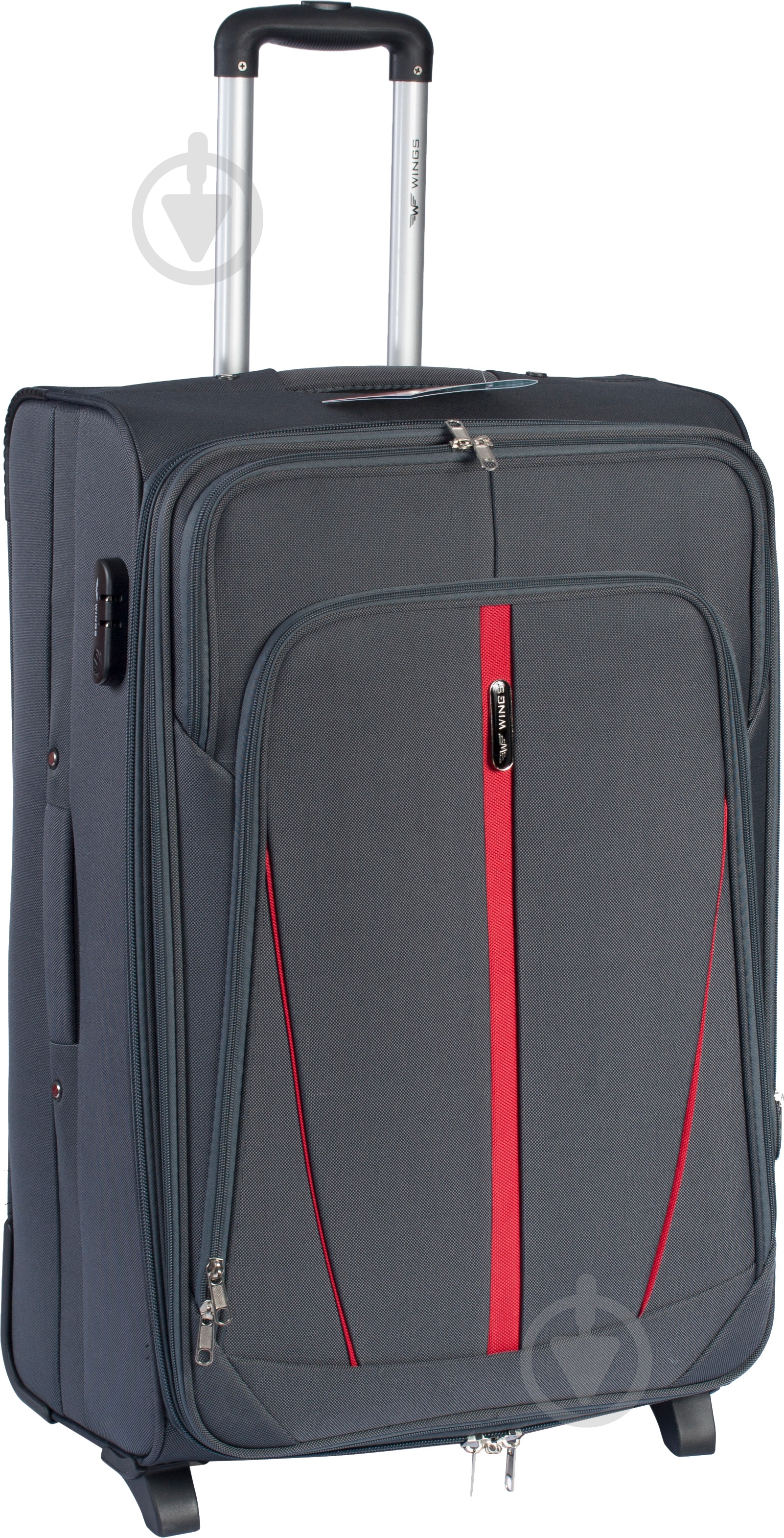Чемодан Wings Vt00047 70 л серый 1706 Midi 2 колеса 63x41x27 см - фото 1 Чемодан Wings Vt00047 70 л серый 1706 Midi 2 колеса 63x41x27 см - фото 1
