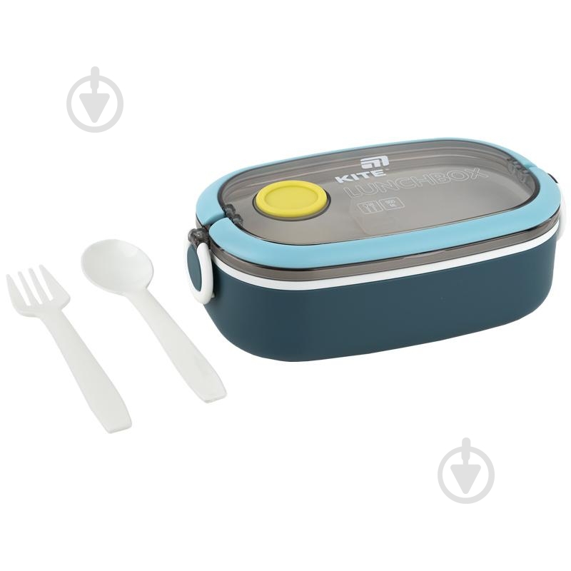 Ланч-бокс KITE 1180-2 900 мл синий - фото 3 Ланч-бокс KITE 1180-2 900 мл синий - фото 3