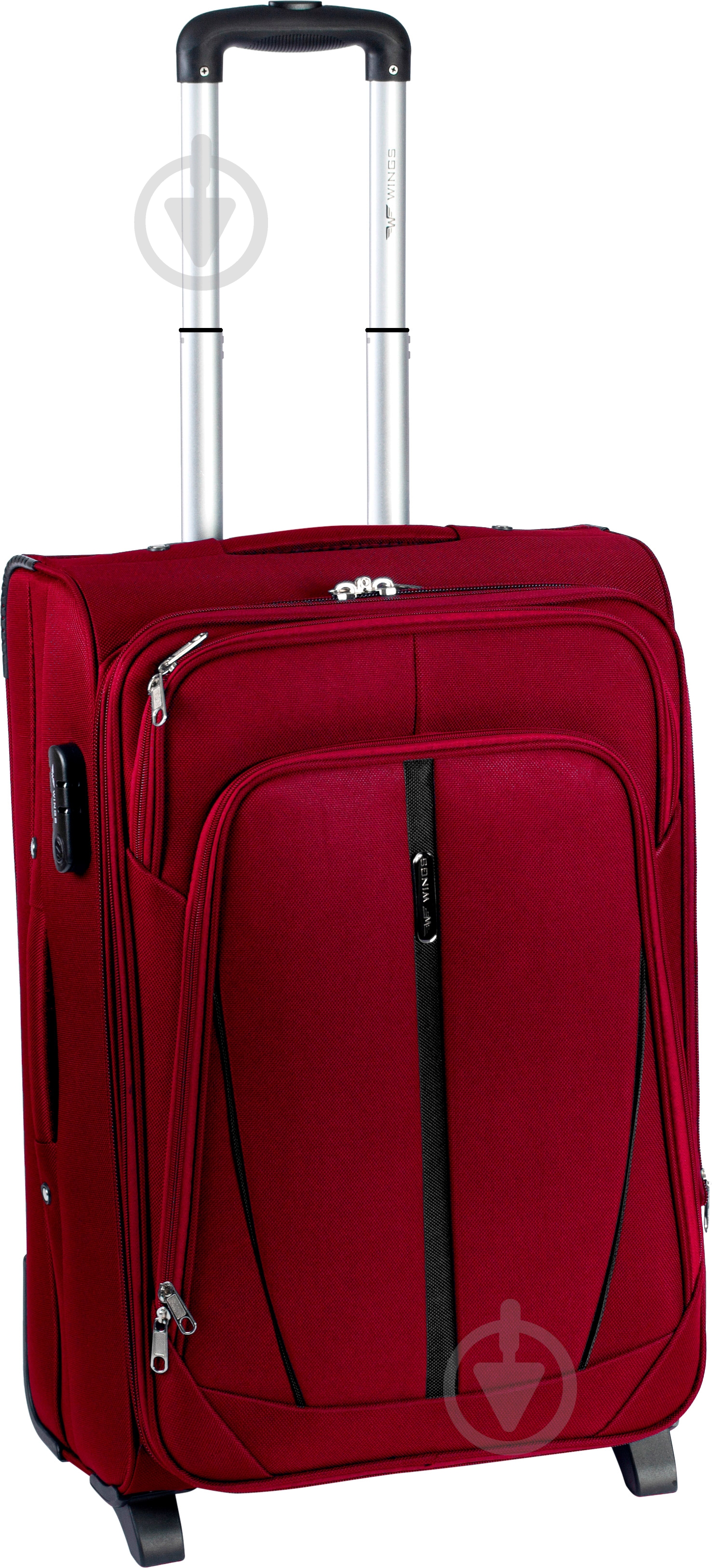 Чемодан Wings 1706 Mini 2 колеса 53x35x22 см 41 л бордовый Vt00051 - фото 1