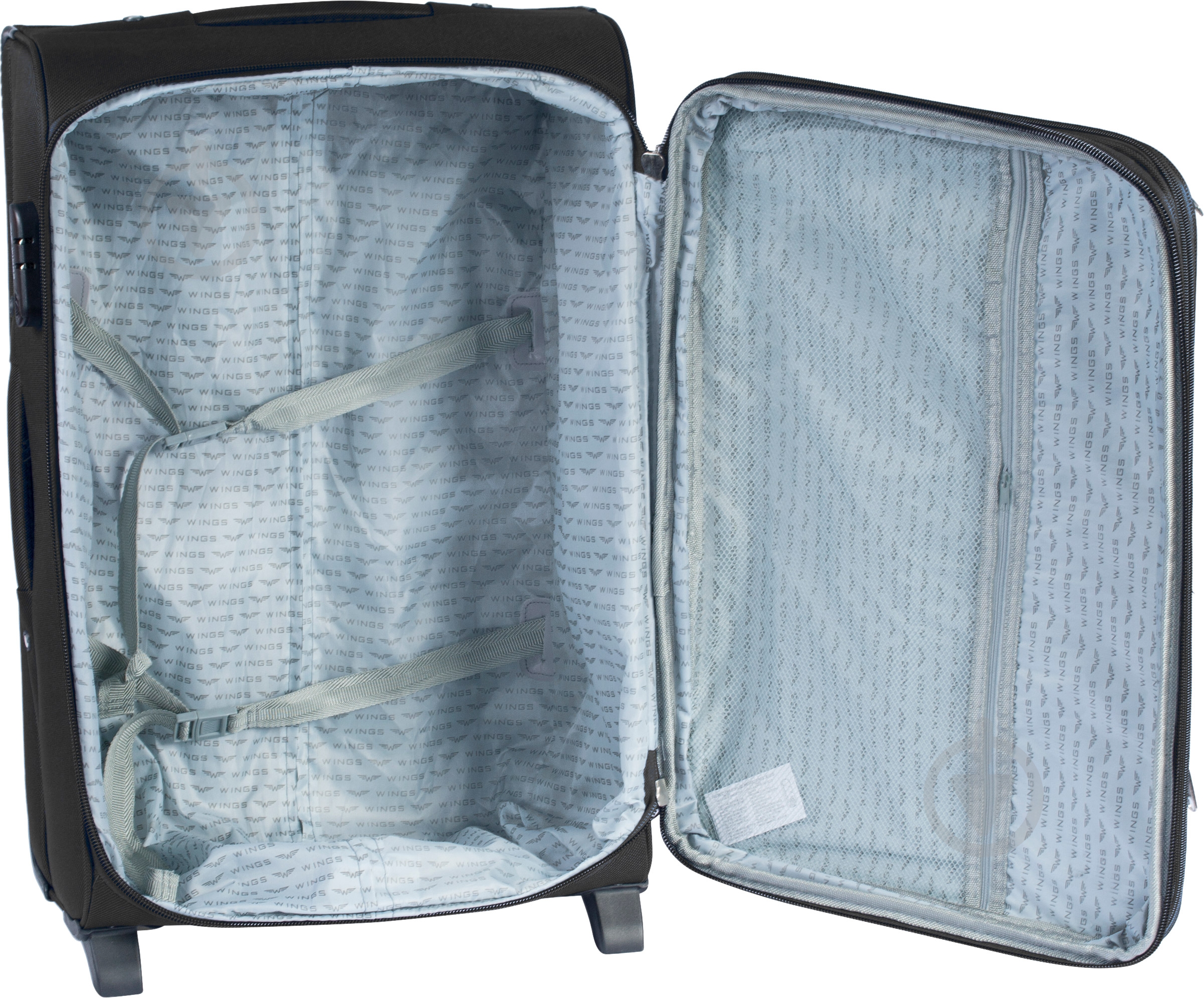 Чемодан Wings 1706 Maxi 2 колеса 73x46x30 см 101 л черный Vt00055 - фото 2