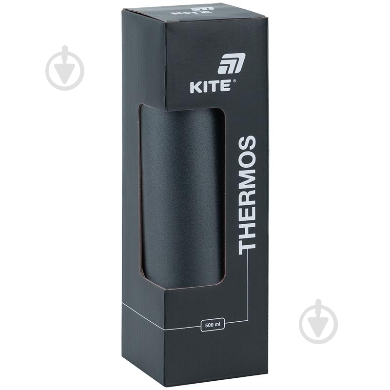 Термос KITE 500 мл 1224-1 чорний - фото 4 Термос KITE 500 мл 1224-1 чорний - фото 4