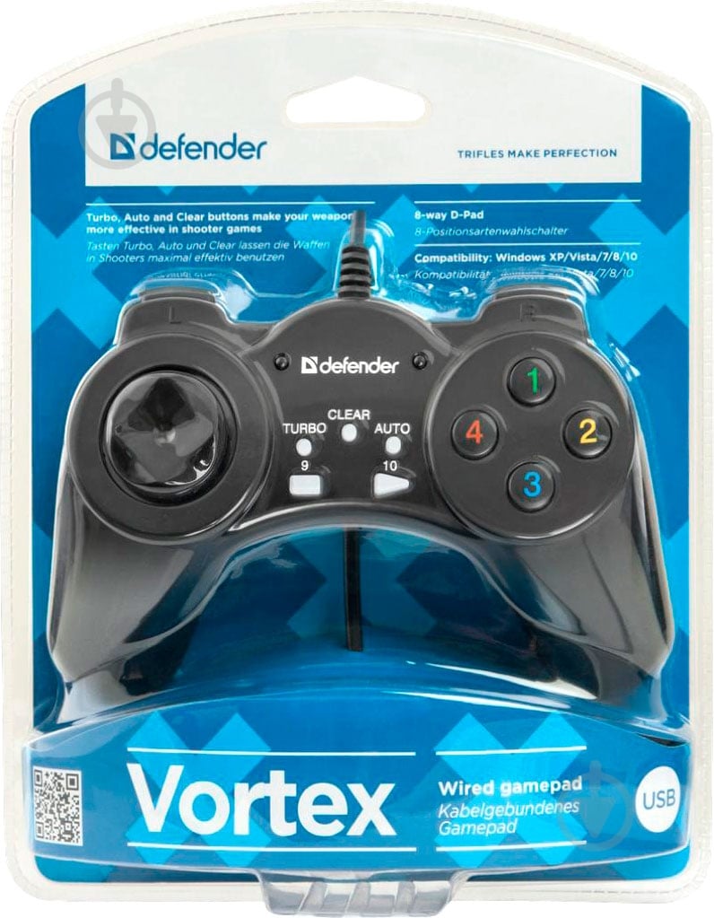 Игровой манипулятор Defender Vortex USB - фото 3